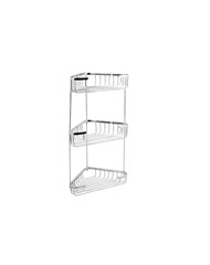 Kup. polica kutna 180x180 mm trodjelna/krom